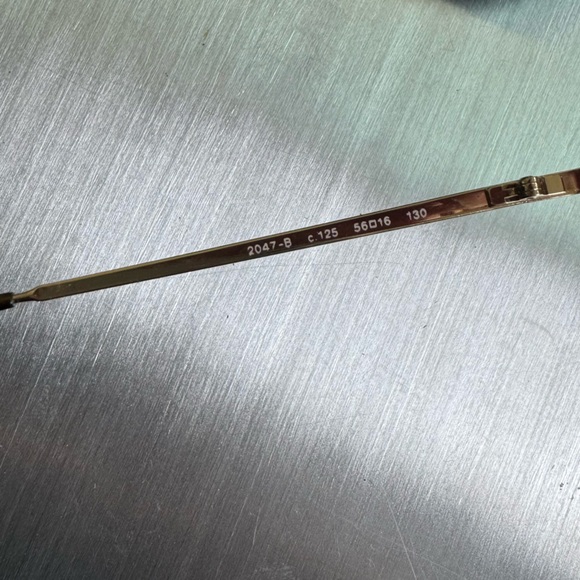 Chanel Vintage Crystal Logo Eyeglasses Gold Trim - Picture 2 of 4